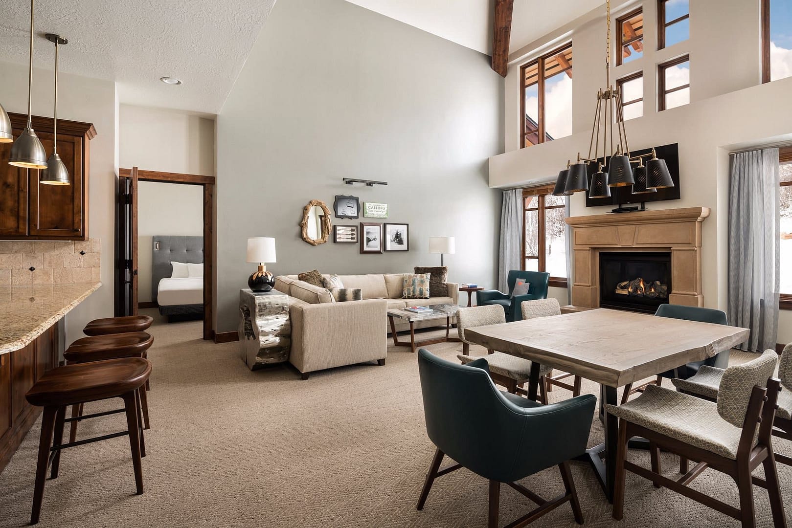Living room view of Hyatt Centric Park City