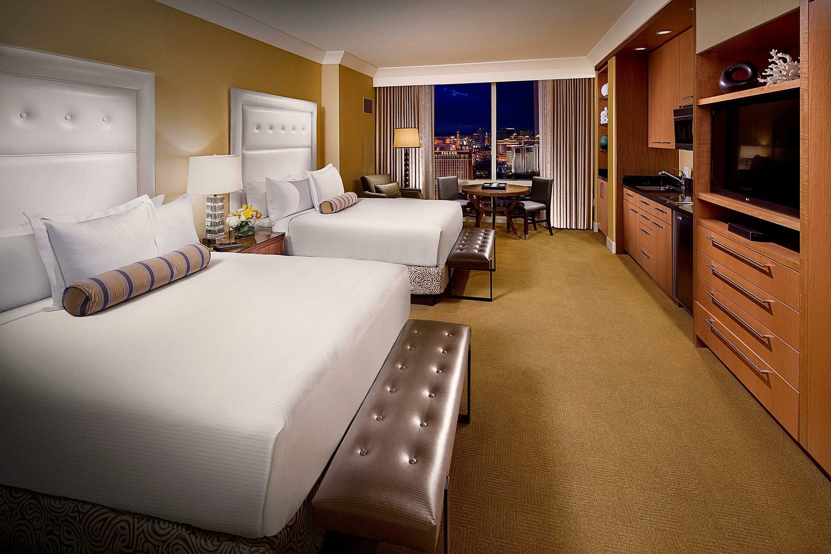 Bedroom view of Trump International Hotel Las Vegas