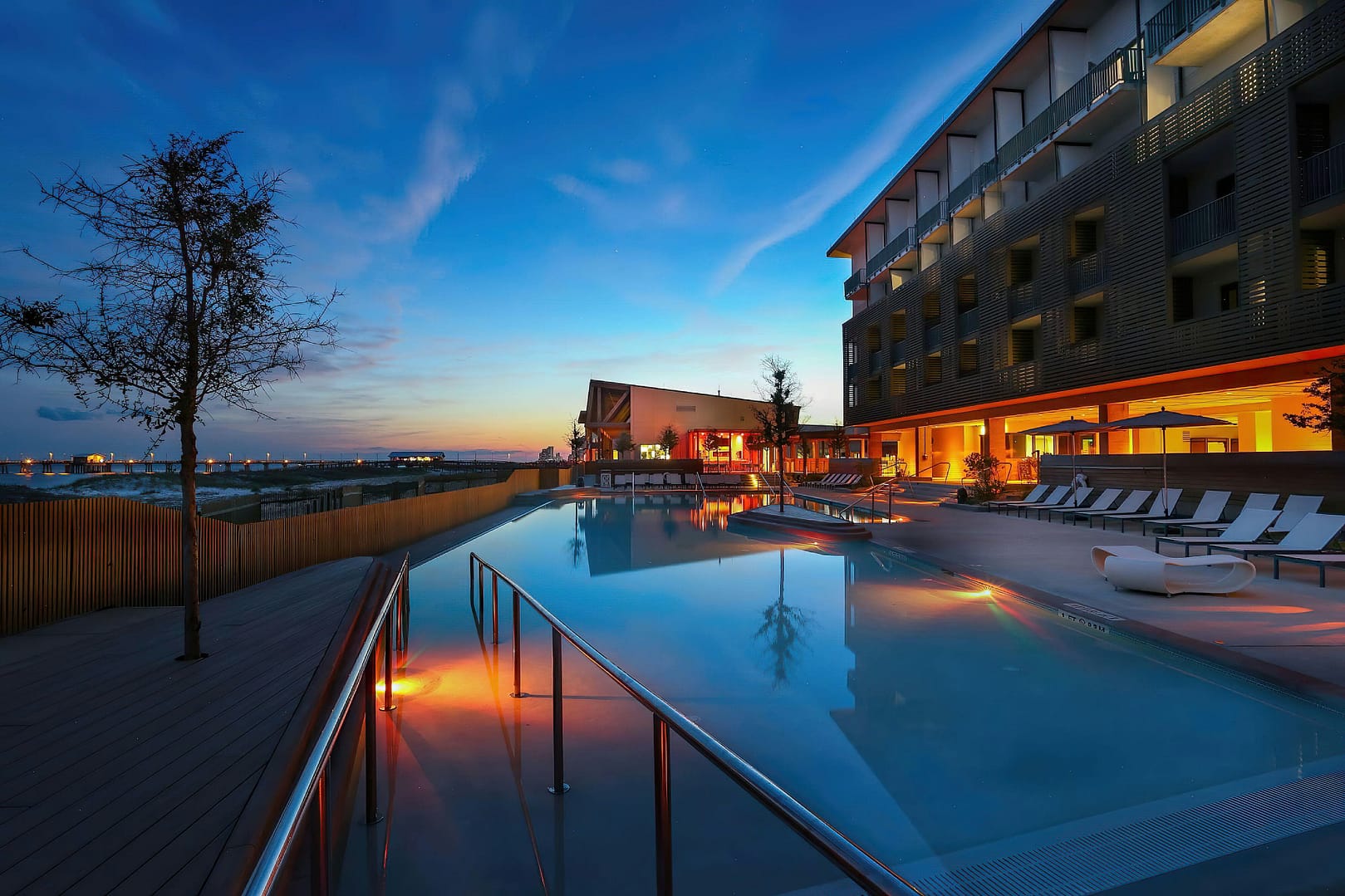 Pool view of The Lodge at Gulf State Park, a Hilton Hotel