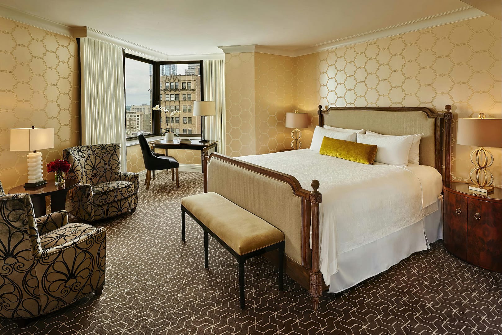 Bedroom view of The Rittenhouse Hotel, Philadelphia