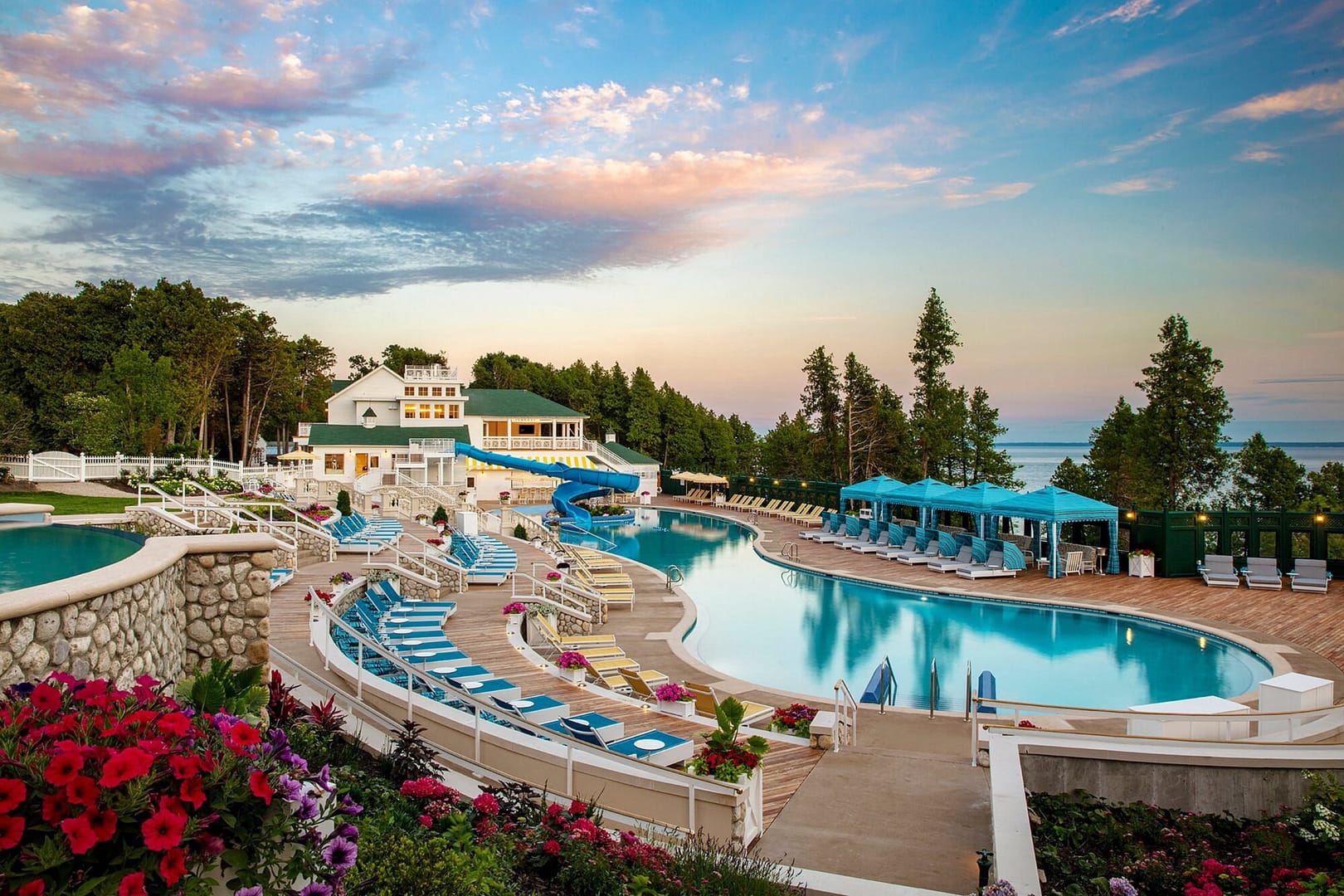 Pool view of Grand Hotel