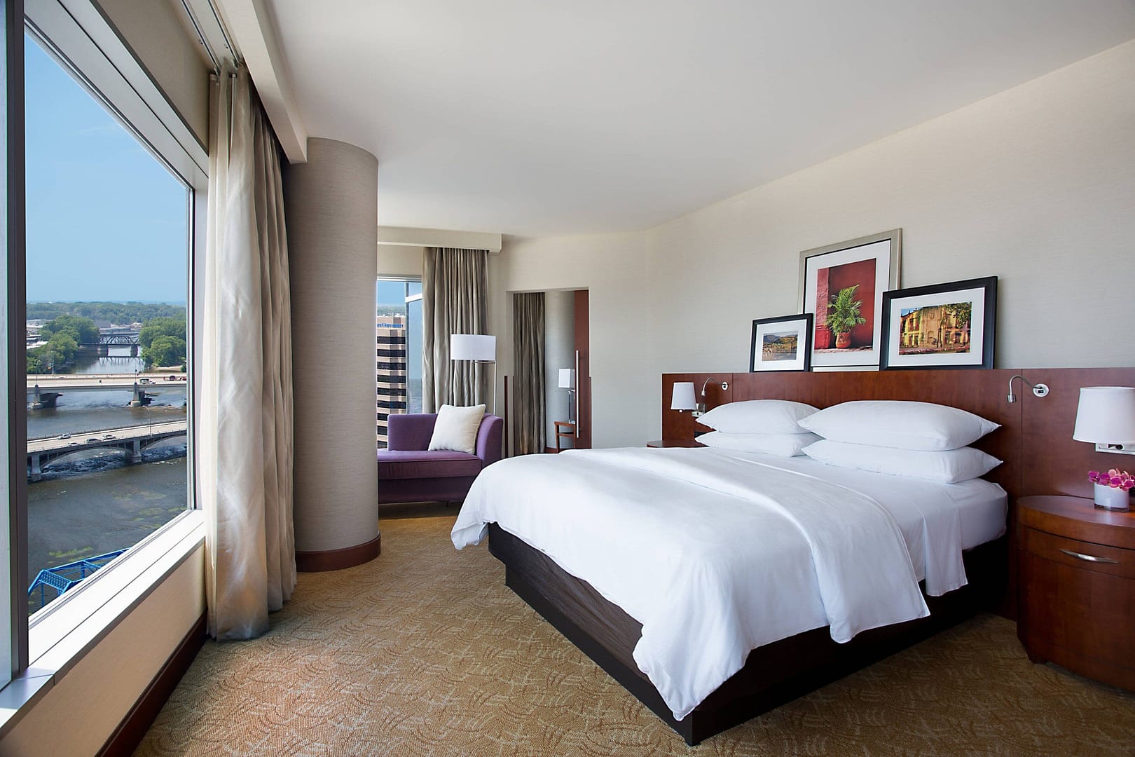 Bedroom view of JW Marriott Grand Rapids