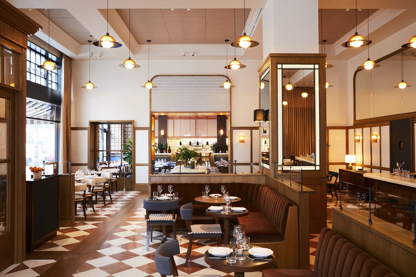 Restaurant view of Shinola Hotel