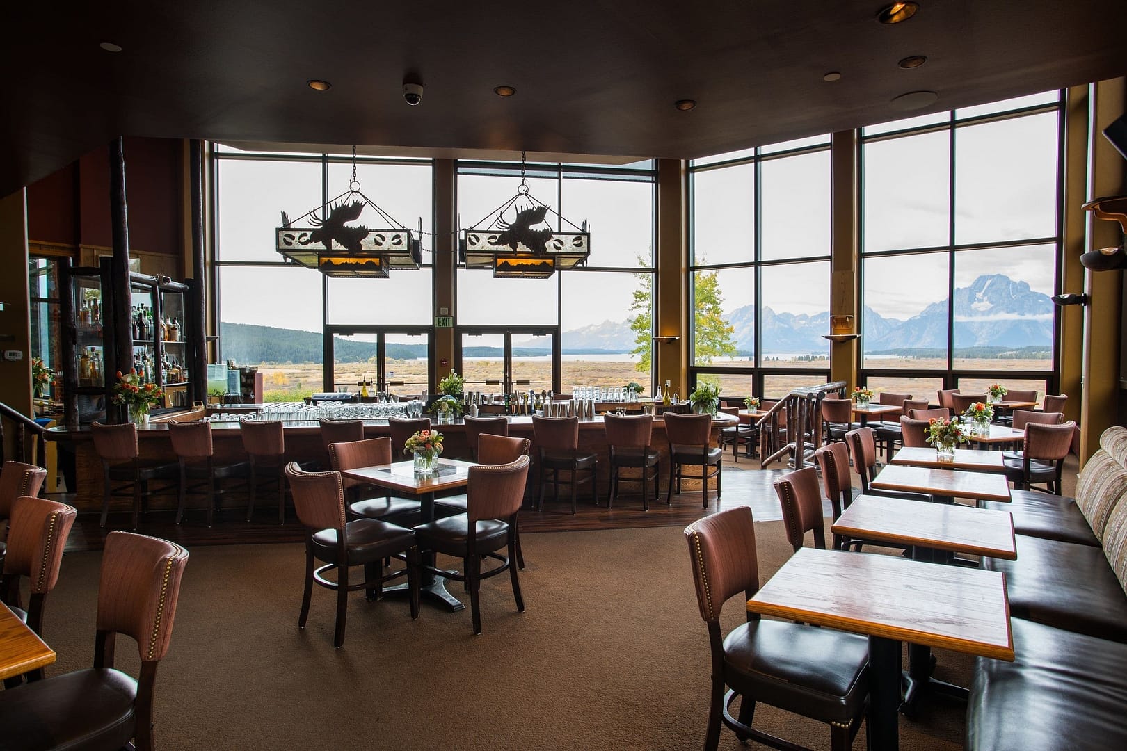 Restaurant view of Jackson Lake Lodge