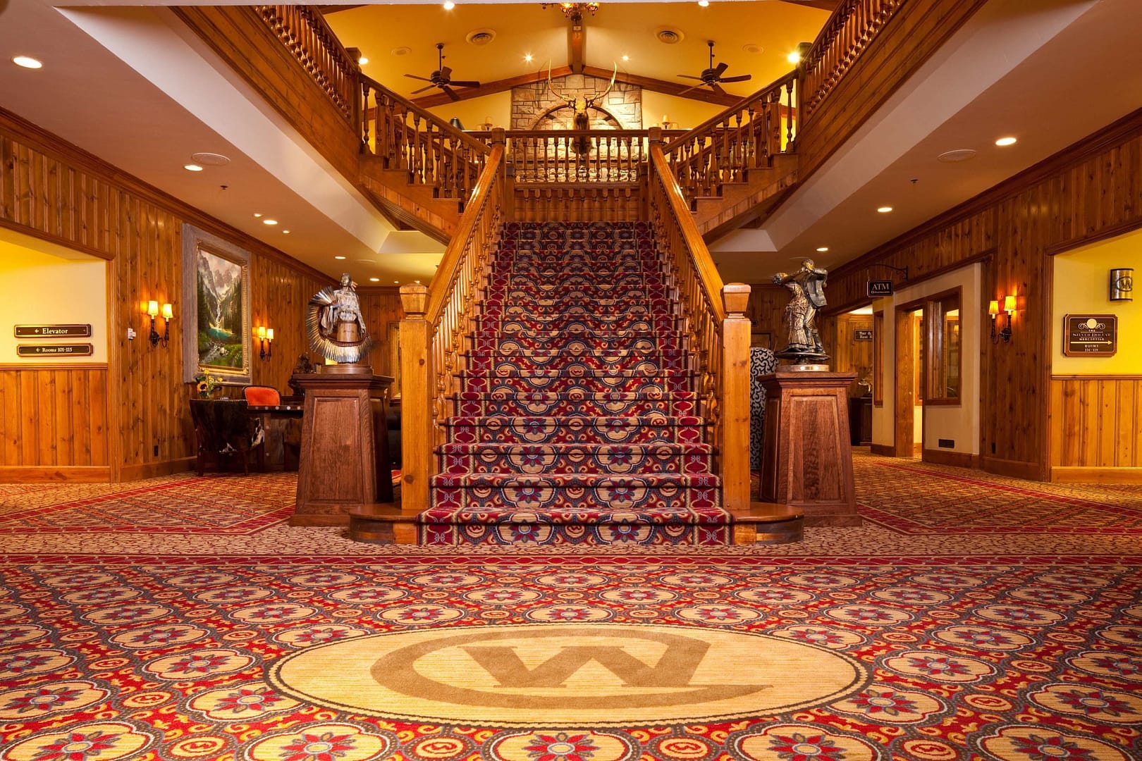 Stair view of The Wort Hotel