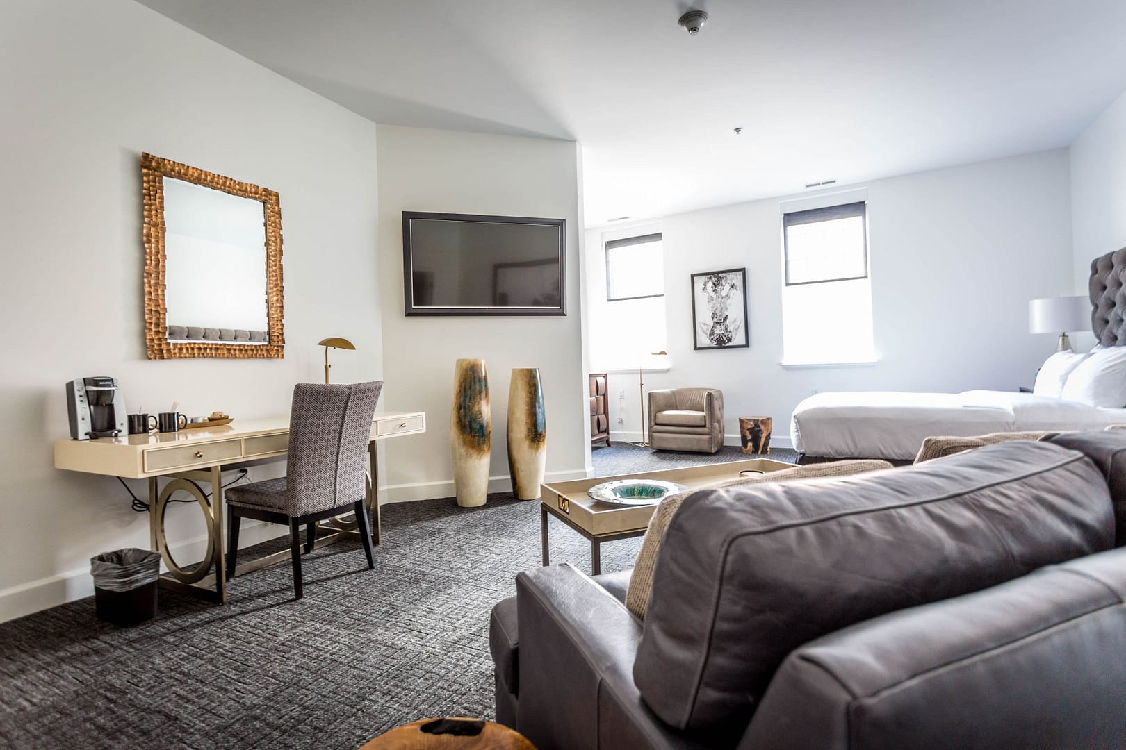Living room view of The Delafield Hotel