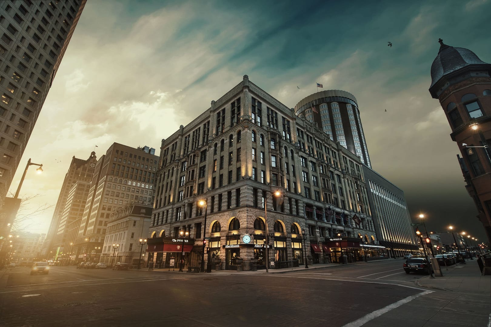 Building view of The Pfister Hotel
