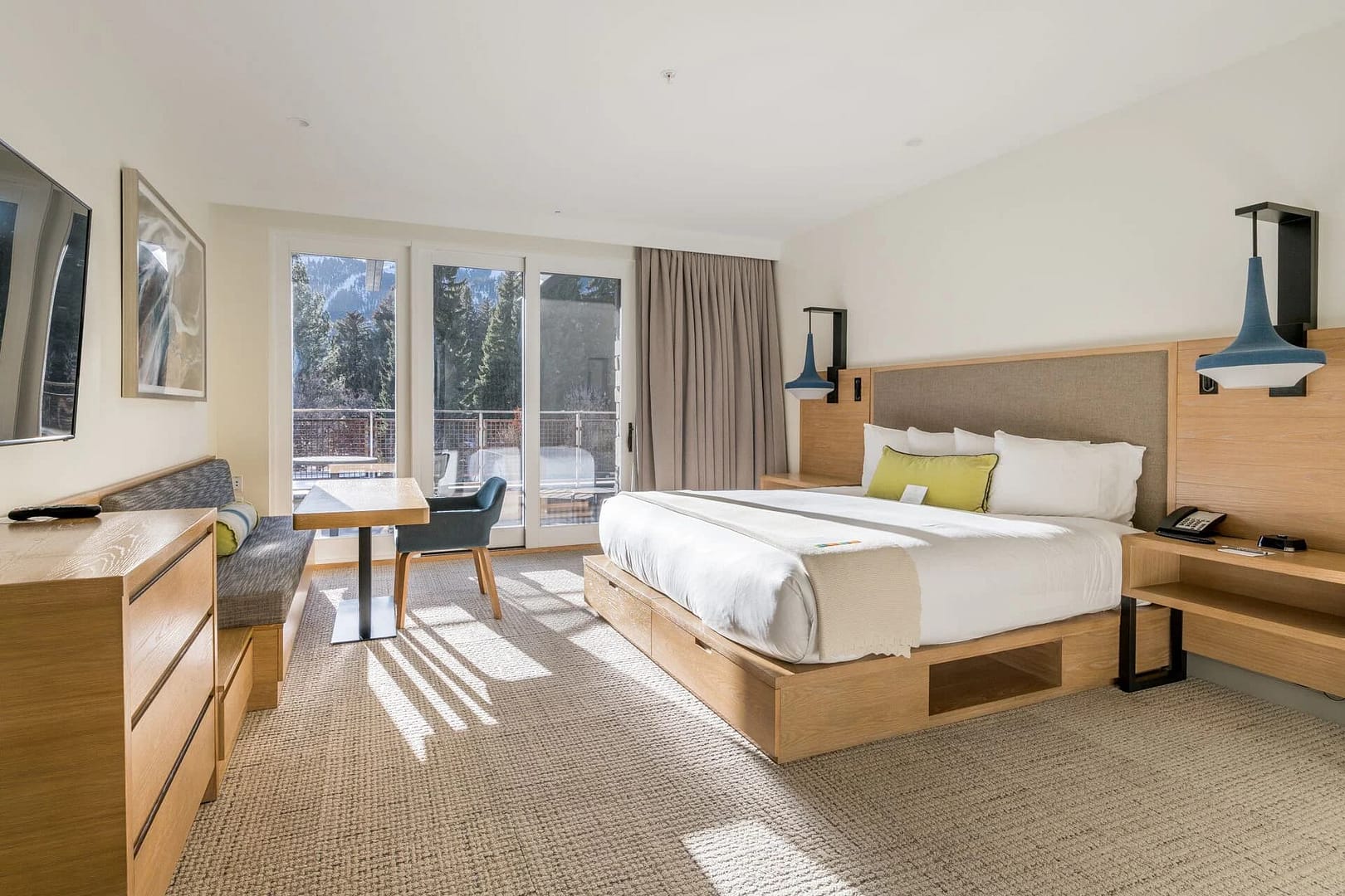 Bedroom view of Limelight Hotel, Ketchum