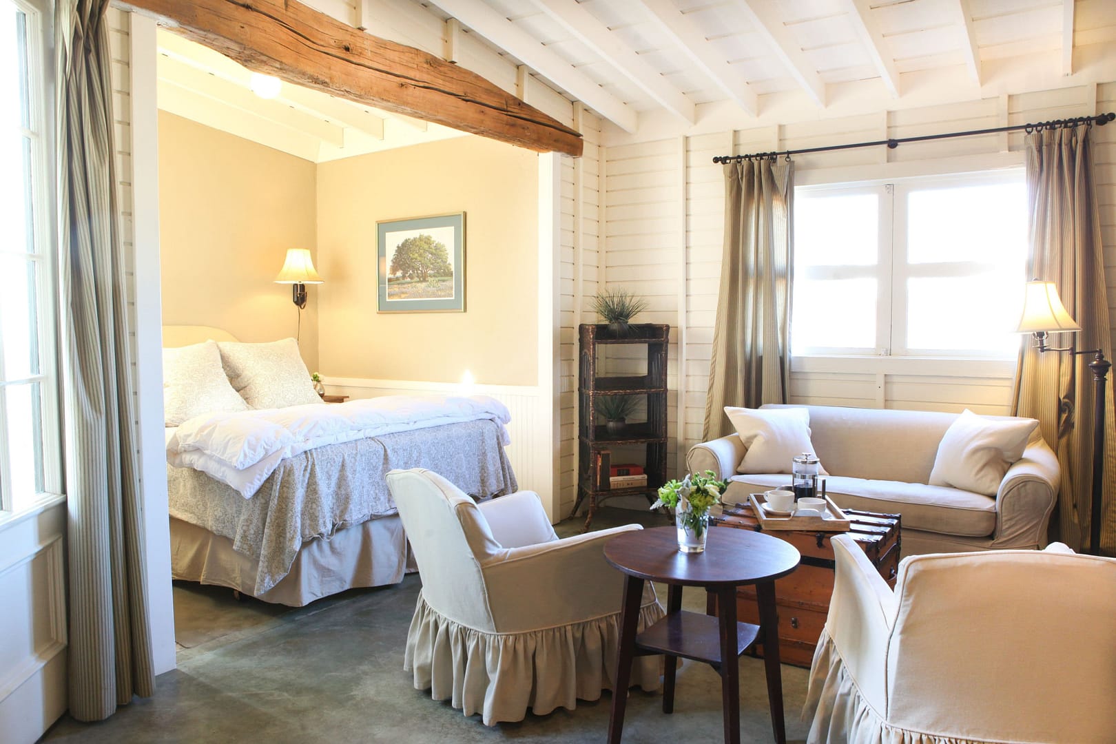 Bedroom view of Hoffman Haus