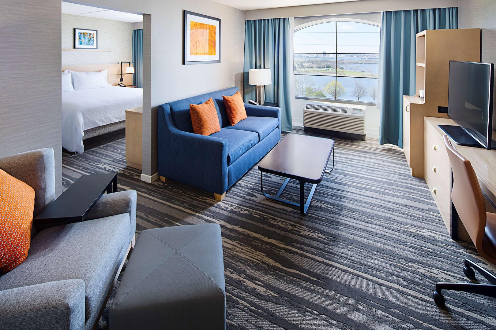 Living room view of Hilton Garden Inn Providence