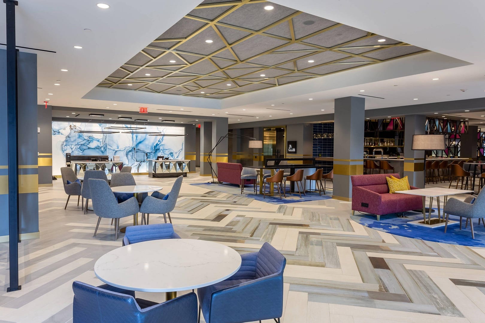 Lounge view of Providence Marriott Downtown