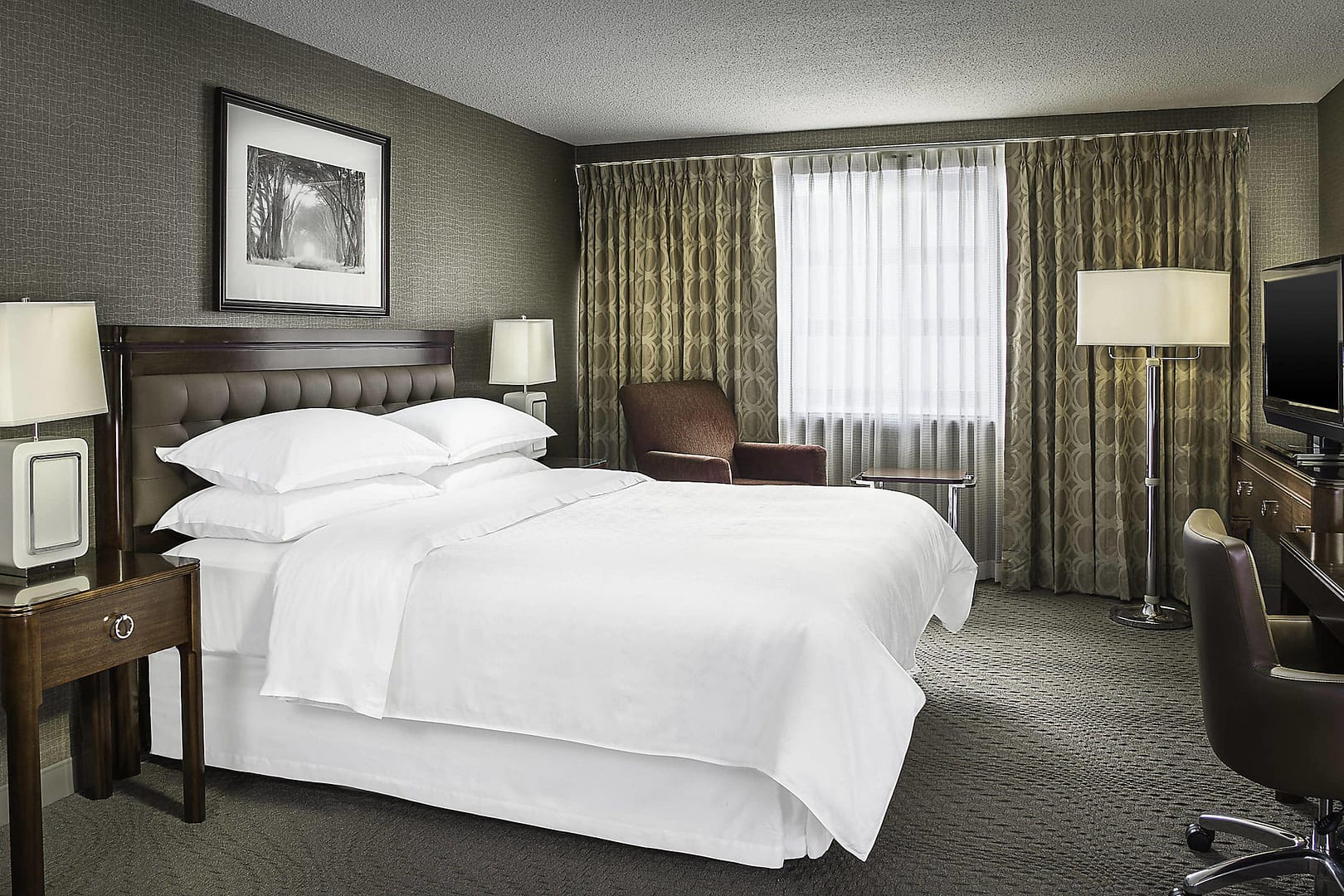 Bedroom view of Sheraton Oklahoma City Downtown Hotel