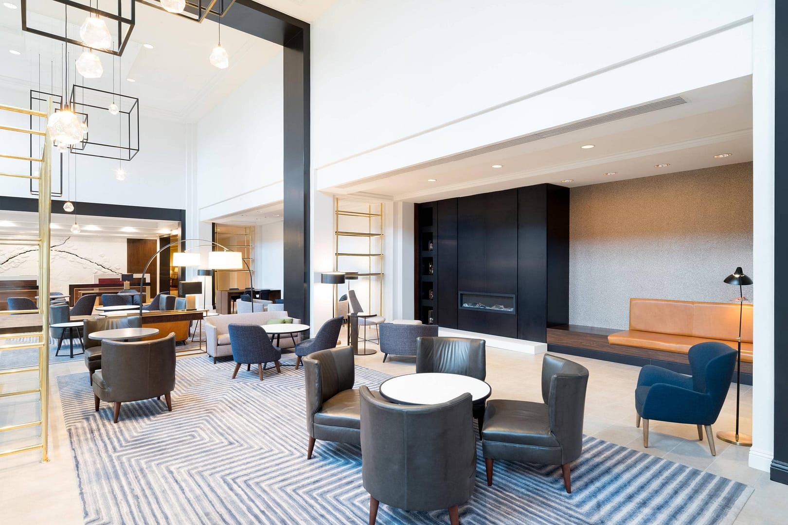 Lounge view of Mystic Marriott Hotel & Spa