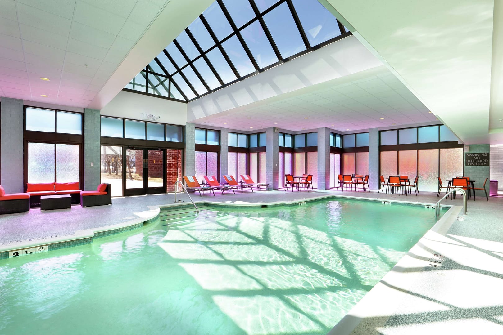 Pool view of Hilton Mystic