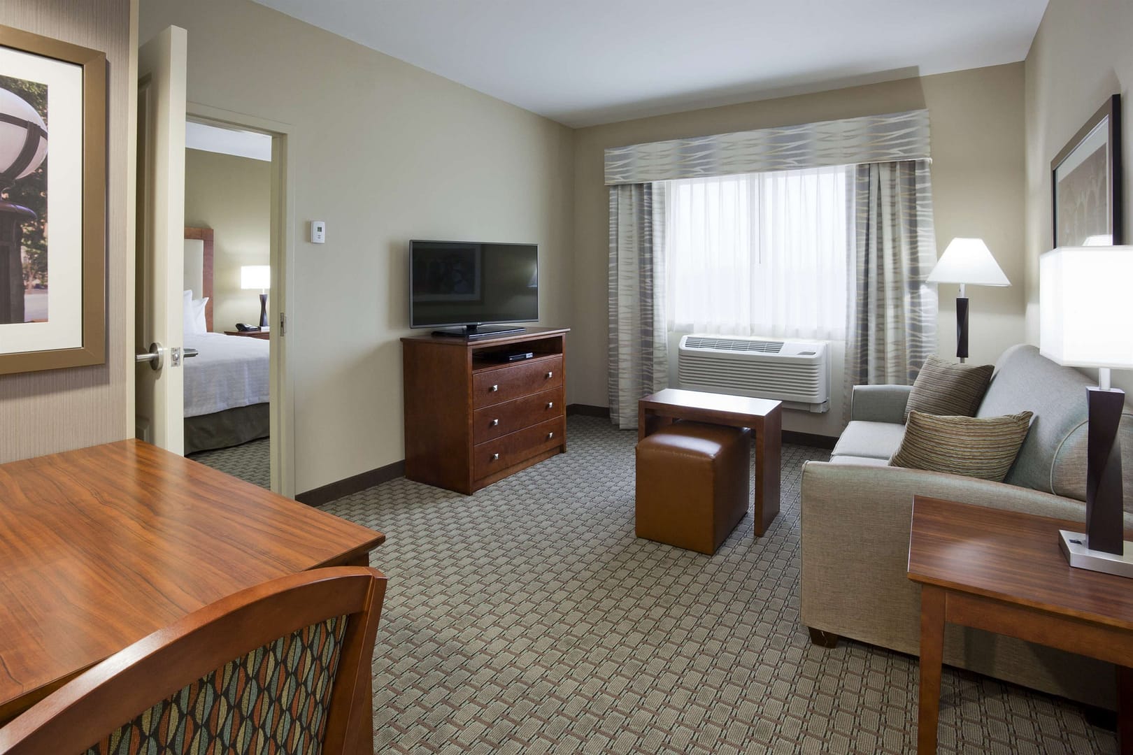 Living room view of Homewood Suites By Hilton Rochester Mayo Clinic Area Saint Marys
