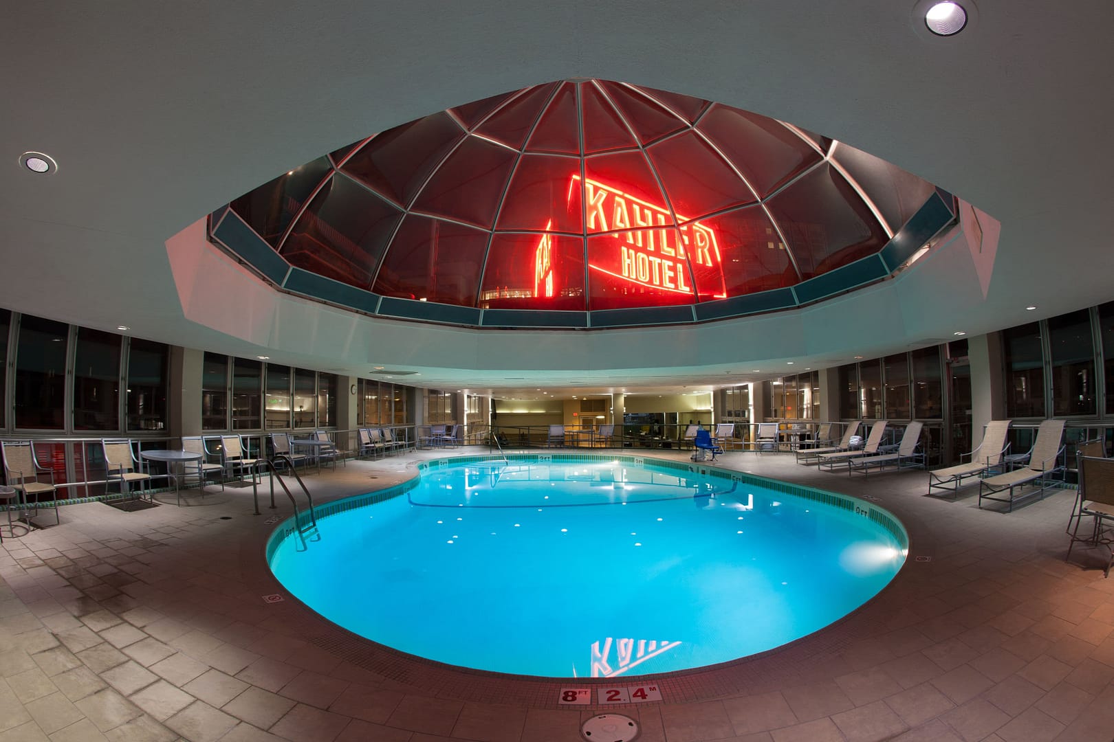 Pool view of The Towers at Kahler Grand Hotel