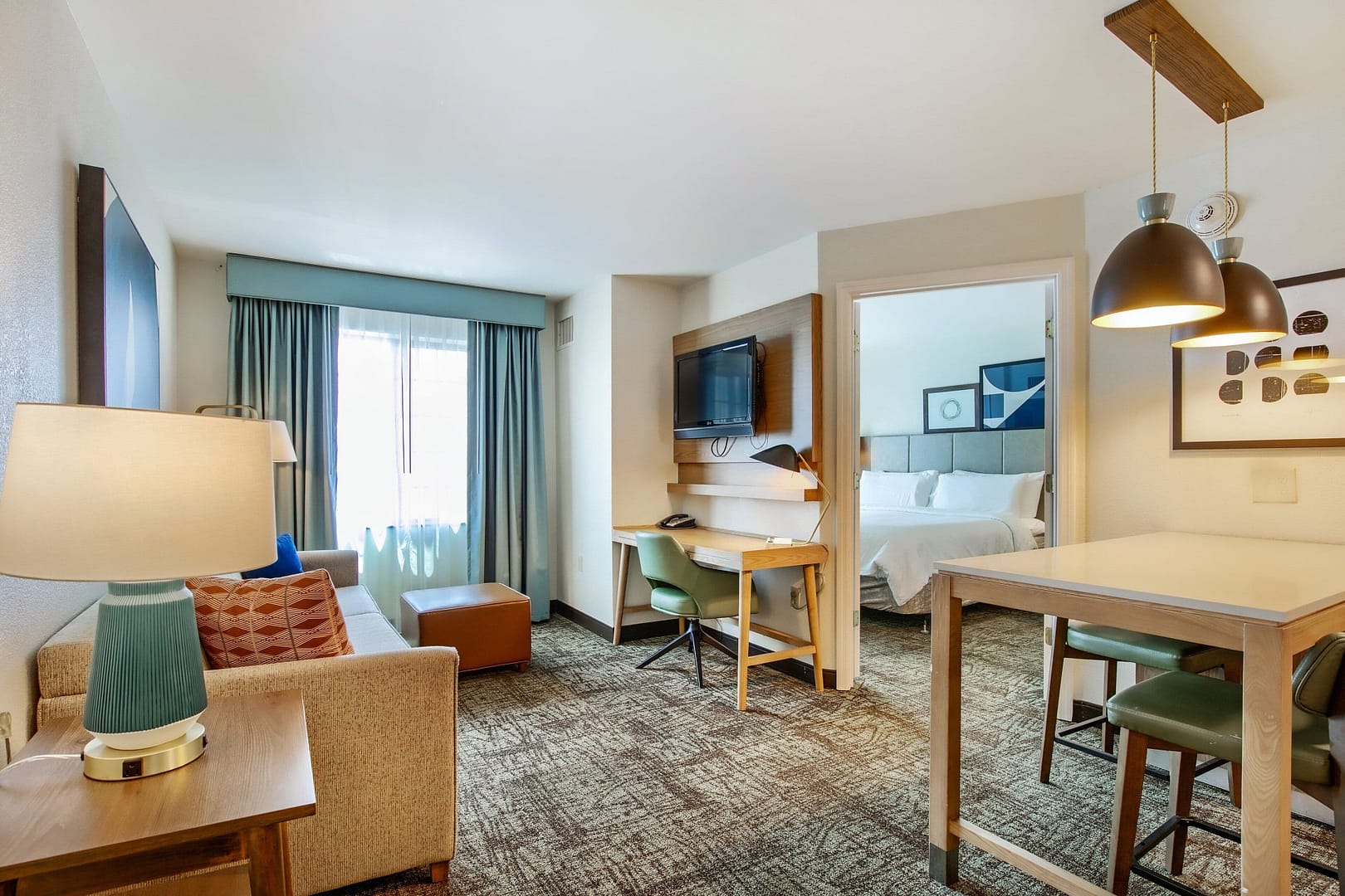 Living room view of Staybridge Suites Gulf Shores, an IHG Hotel