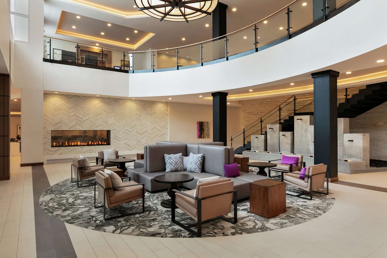 Lobby view of Embassy Suites by Hilton Berkeley Heights