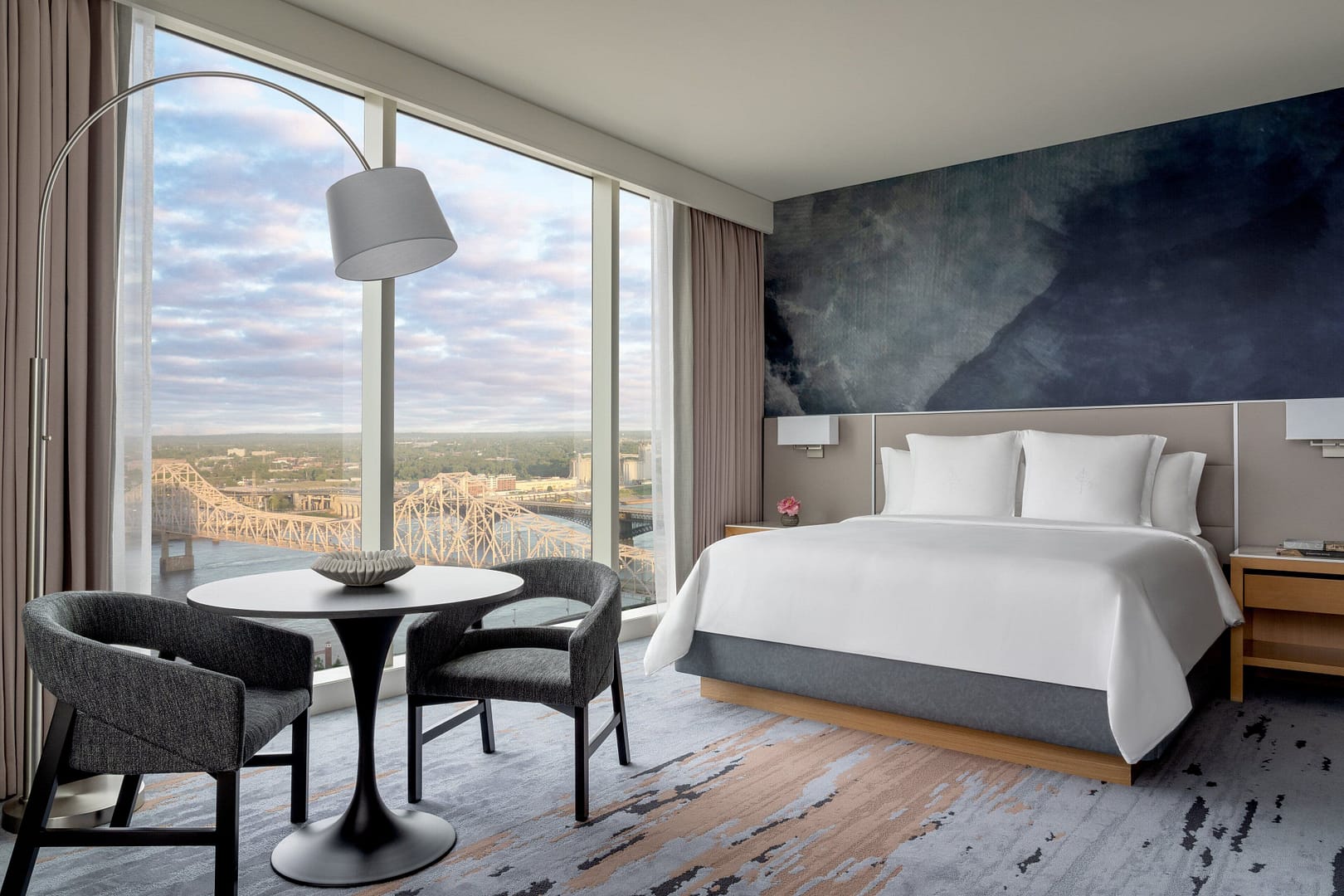 Bedroom view of Four Seasons Hotel St. Louis