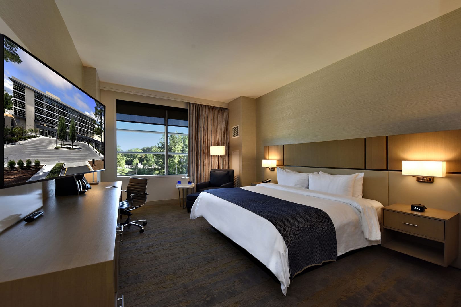 Bedroom view of JB Duke Hotel