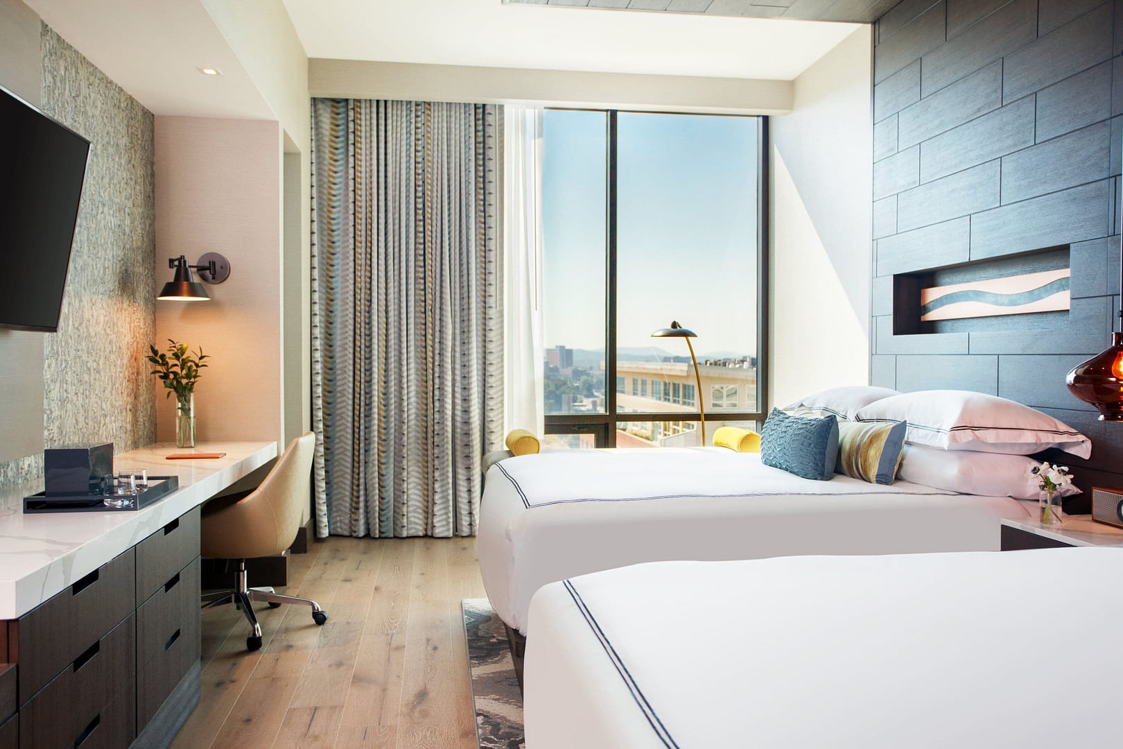 Bedroom view of Kimpton Hotel Arras
