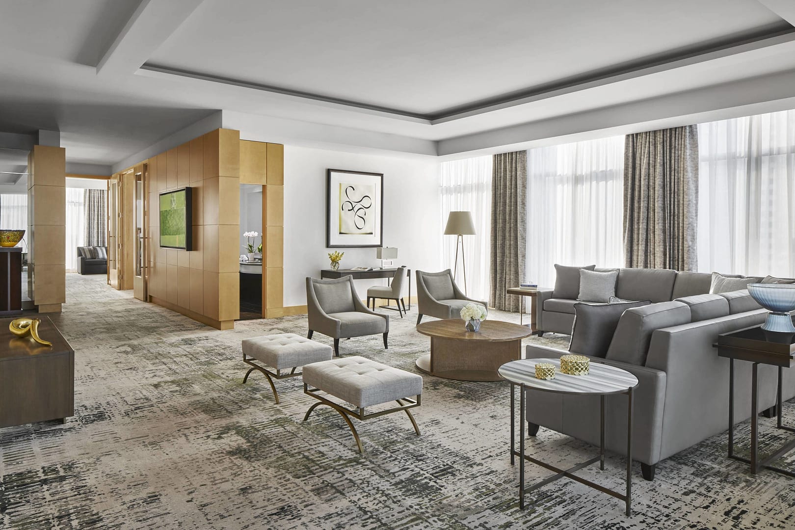 Living room view of The Ritz-Carlton, Charlotte