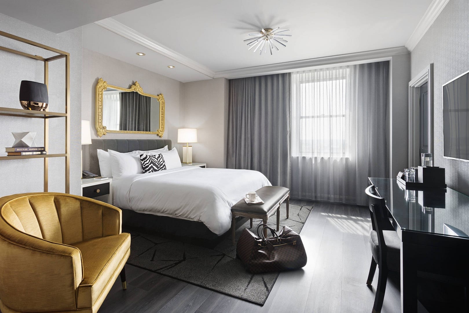 Bedroom view of Hotel LeVeque, Autograph Collection