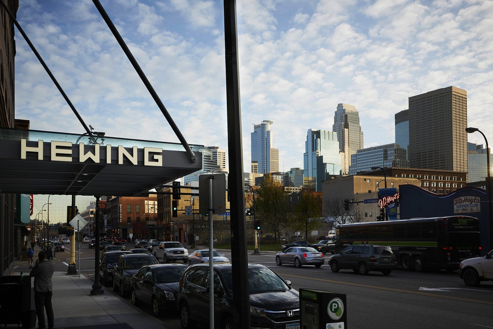 Outside view of Hewing Hotel