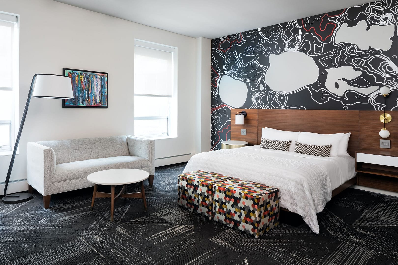 Bedroom view of The Chambers Hotel