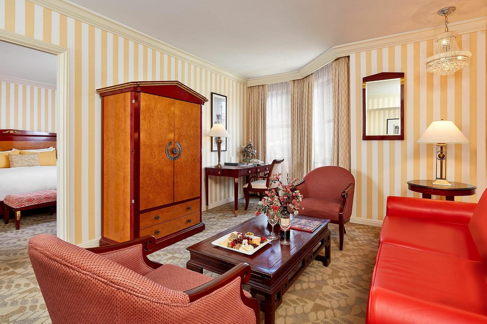 Living room view of Orchard Hotel