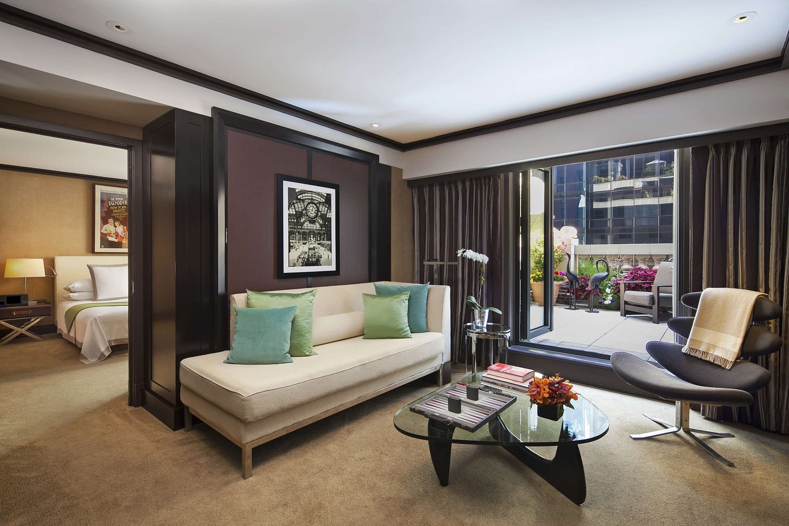 Living room view of The Chatwal, New York City