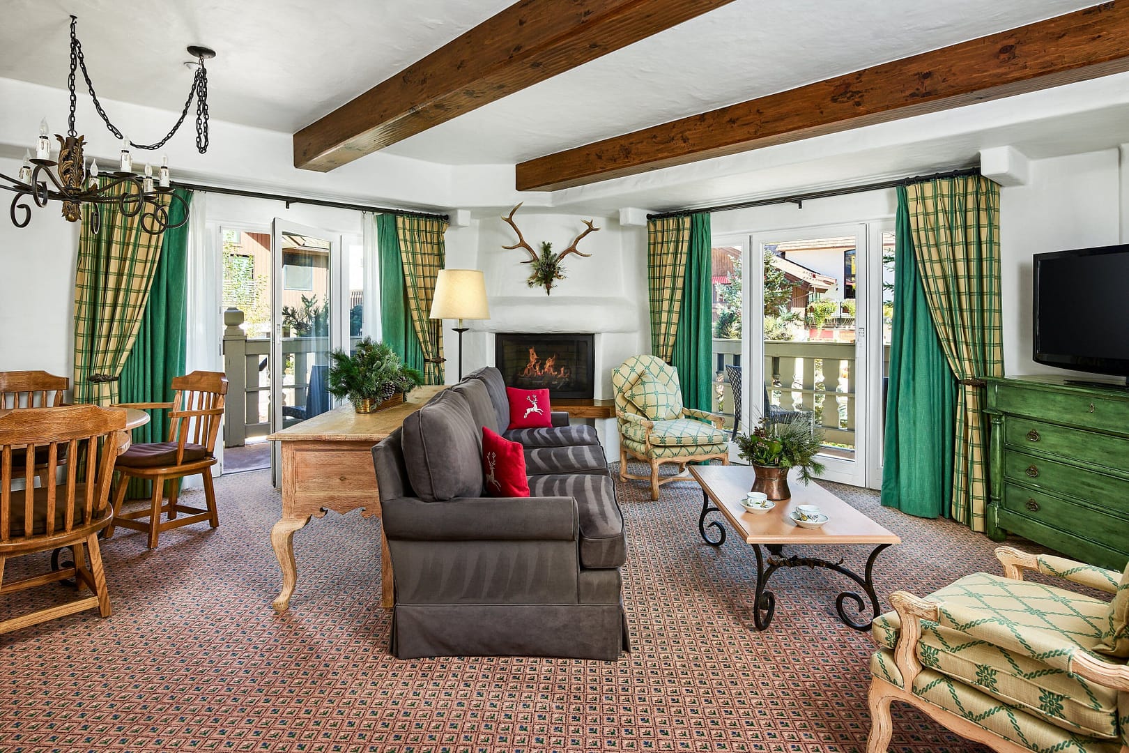 Living room view of Sonnenalp Vail
