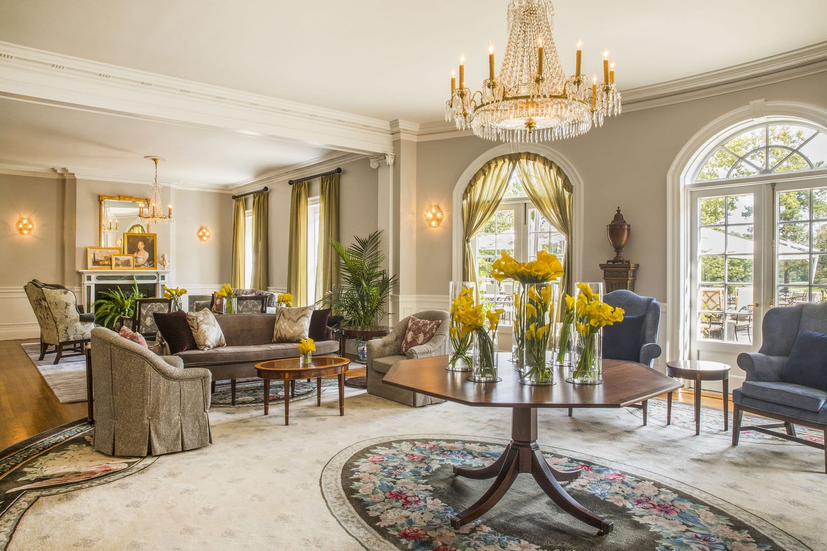 Lobby view of Williamsburg Inn, an official Colonial Williamsburg Hotel