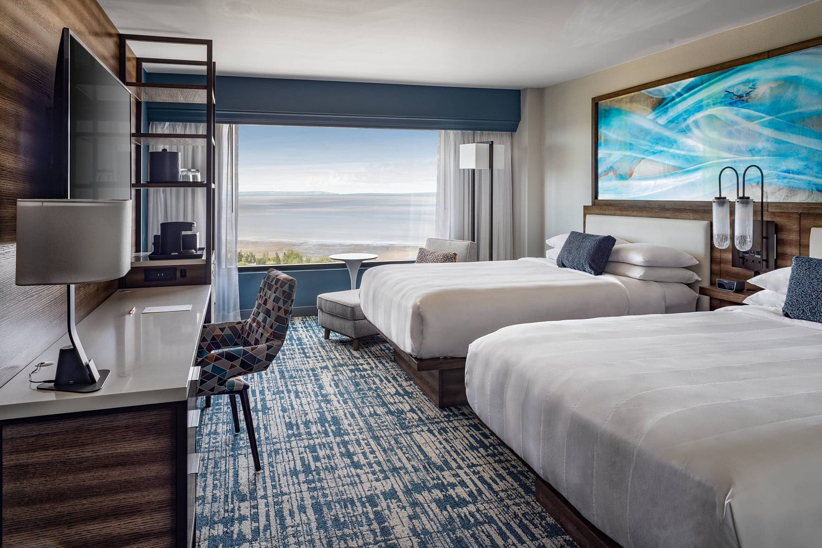 Bedroom view of Marriott Anchorage Downtown