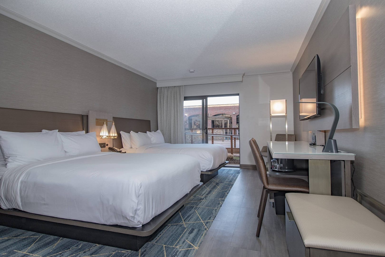 Bedroom view of Providence Marriott Downtown