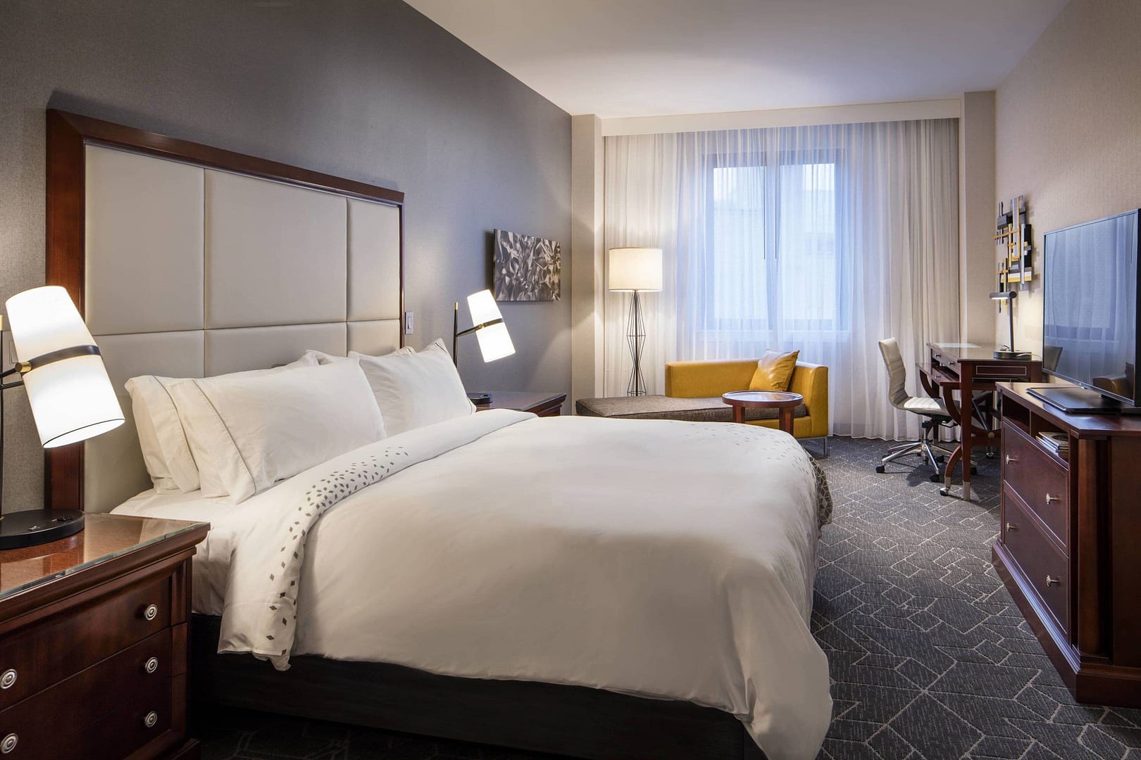 Bedroom view of Renaissance Providence Downtown Hotel