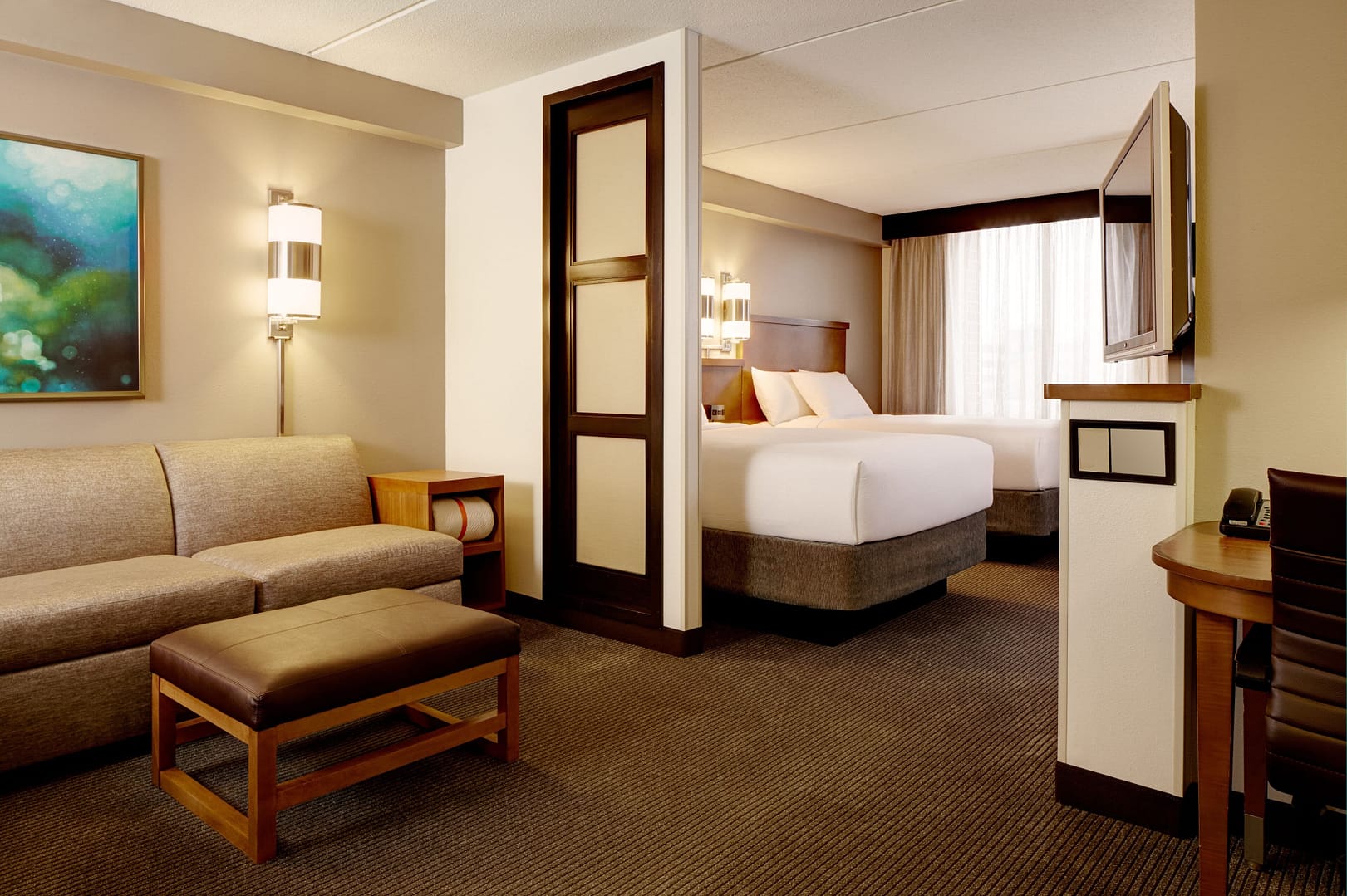 Bedroom view of Hyatt Place Reno Tahoe Airport