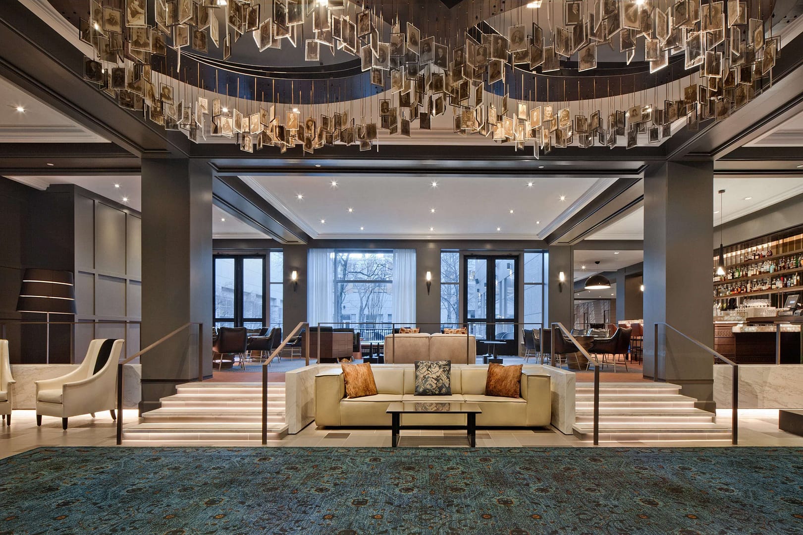 Lobby view of The Logan Philadelphia, Curio Collection by Hilton