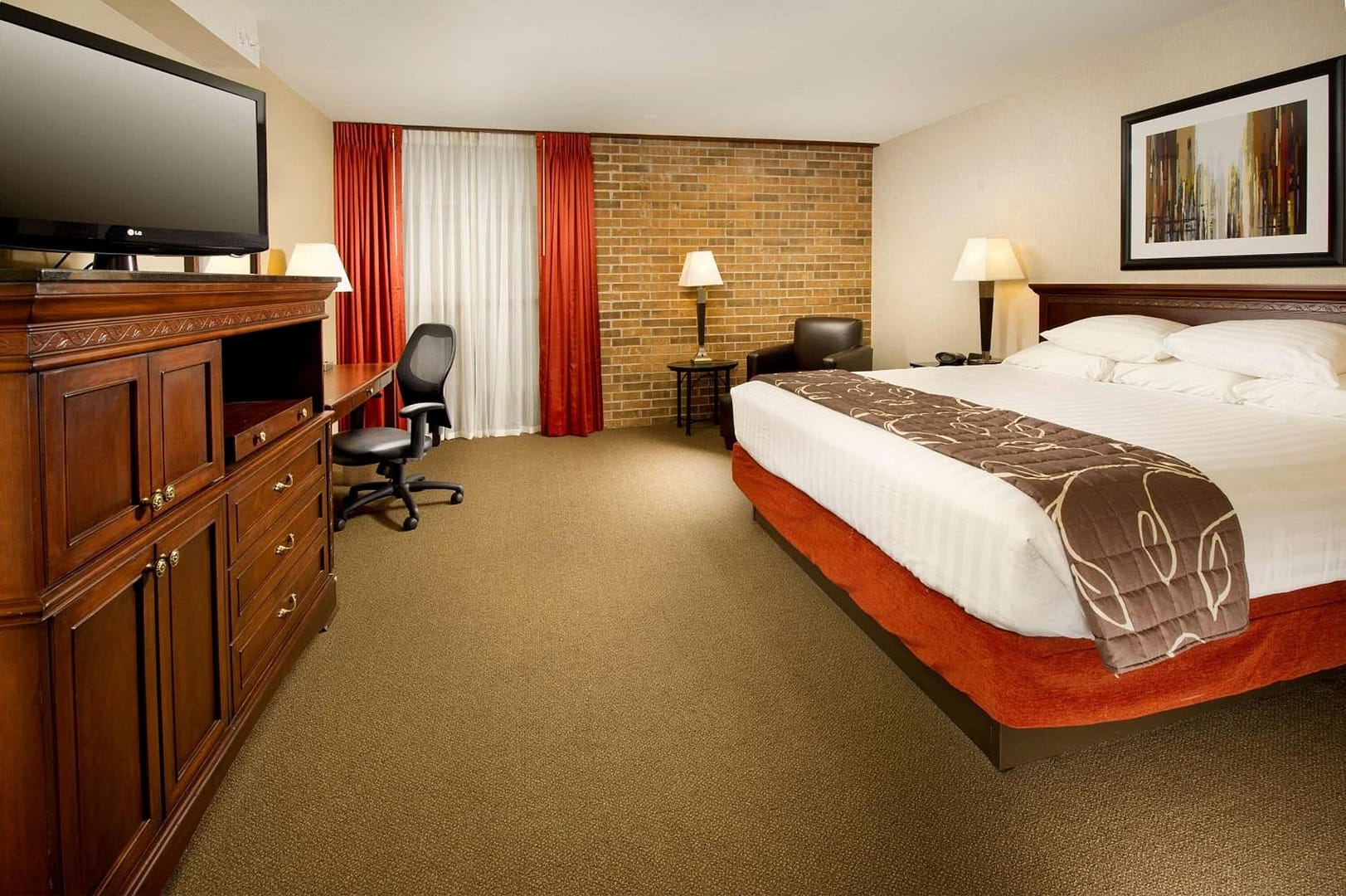 Bedroom view of Hotel Lotus Kansas City Merriam