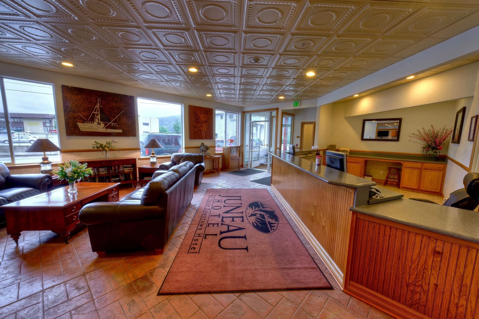 Lobby view of Juneau Hotel