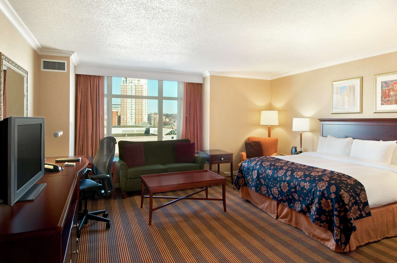 Bedroom view of Hilton Providence