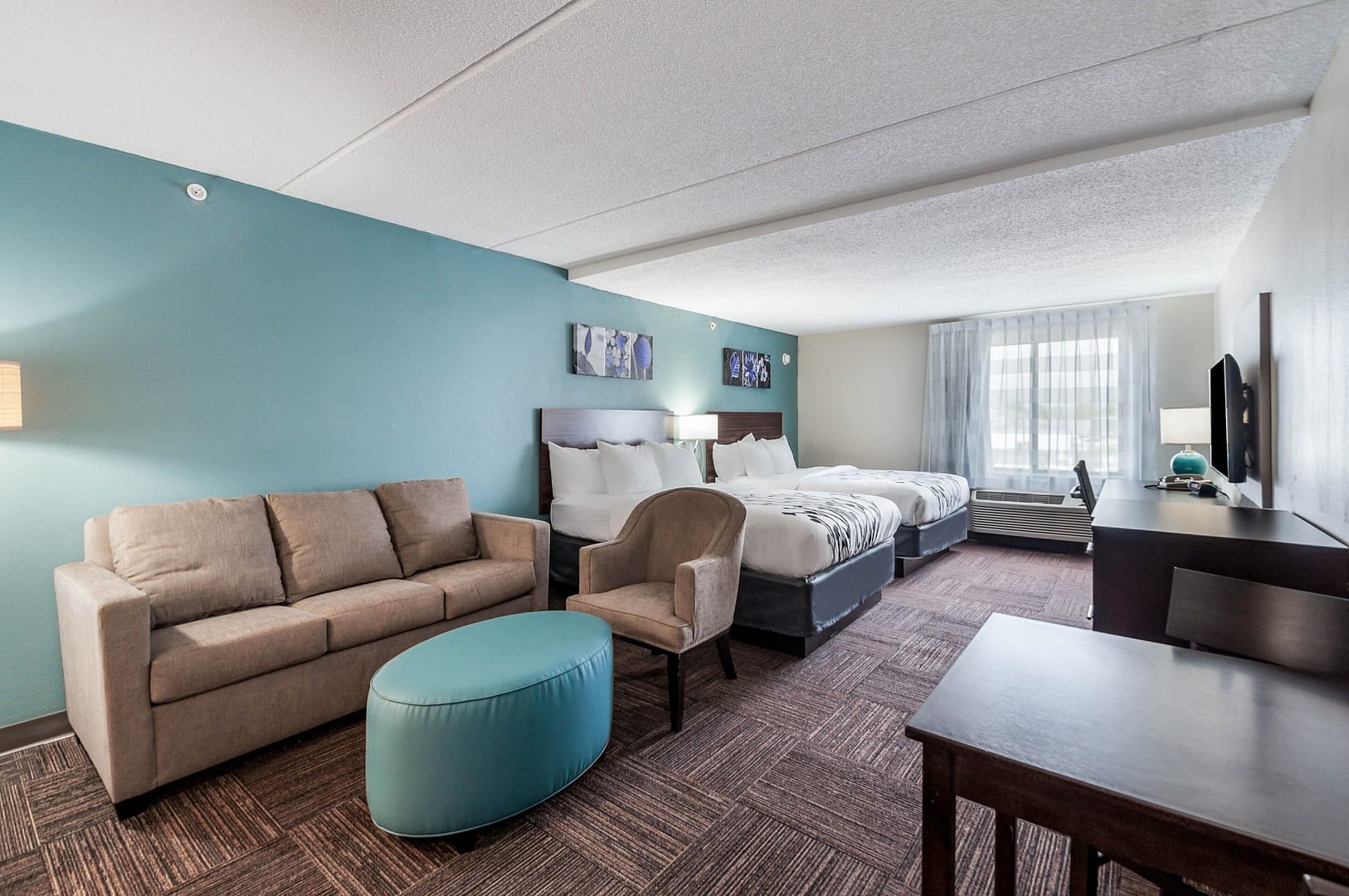Bedroom view of Sleep Inn & Suites Rehoboth Beach