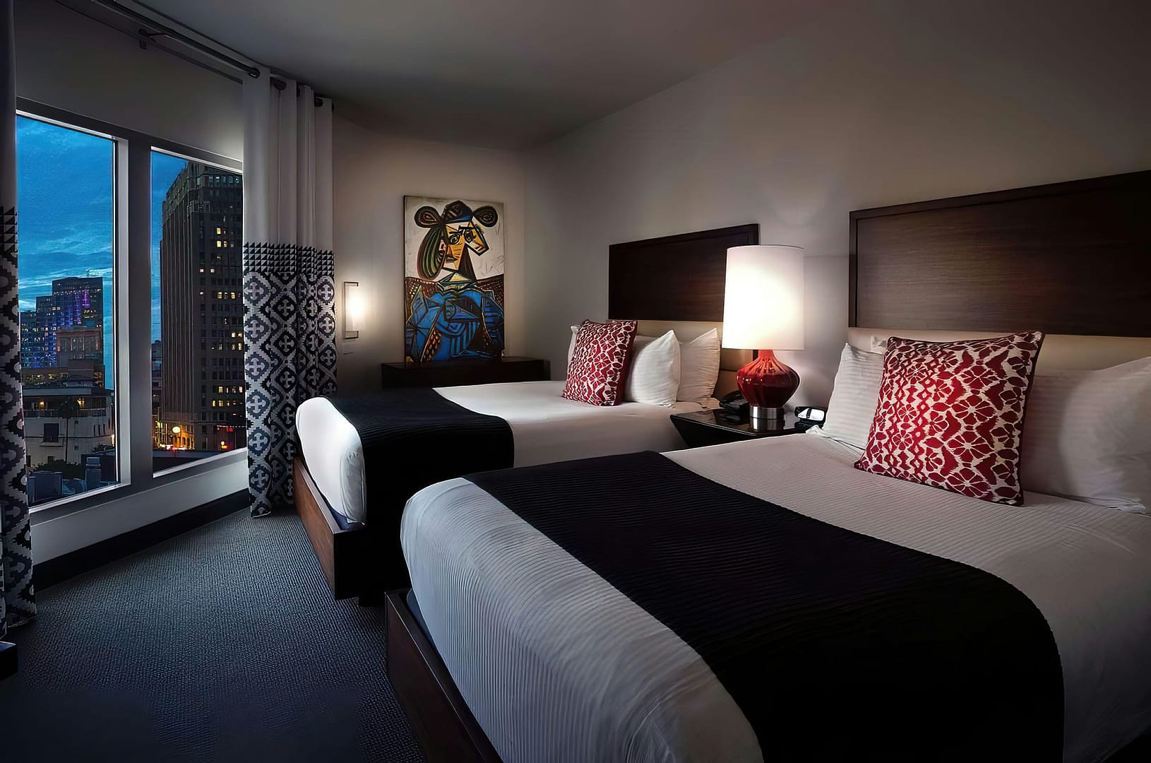 Bedroom view of Hotel Contessa, San Antonio