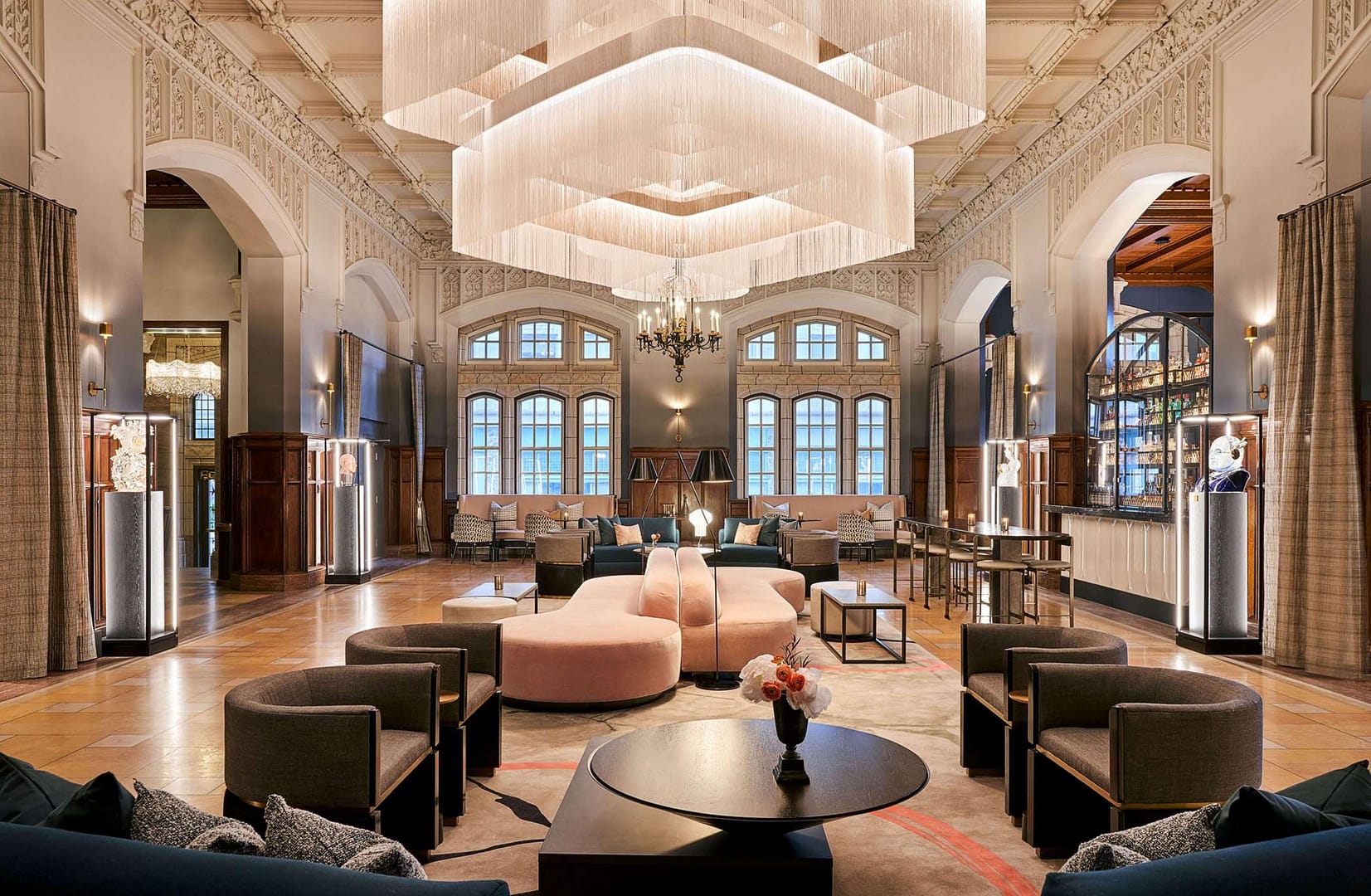 Lounge view of Hotel Kansas City, in The Unbound Collection by Hyatt