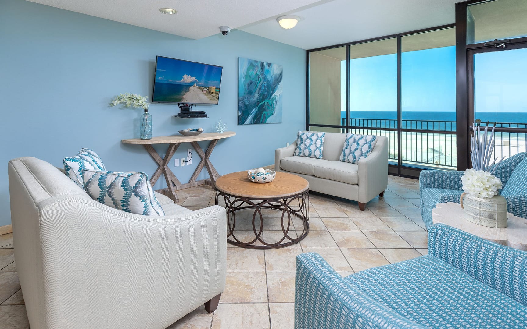 Living room view of Phoenix All Suites