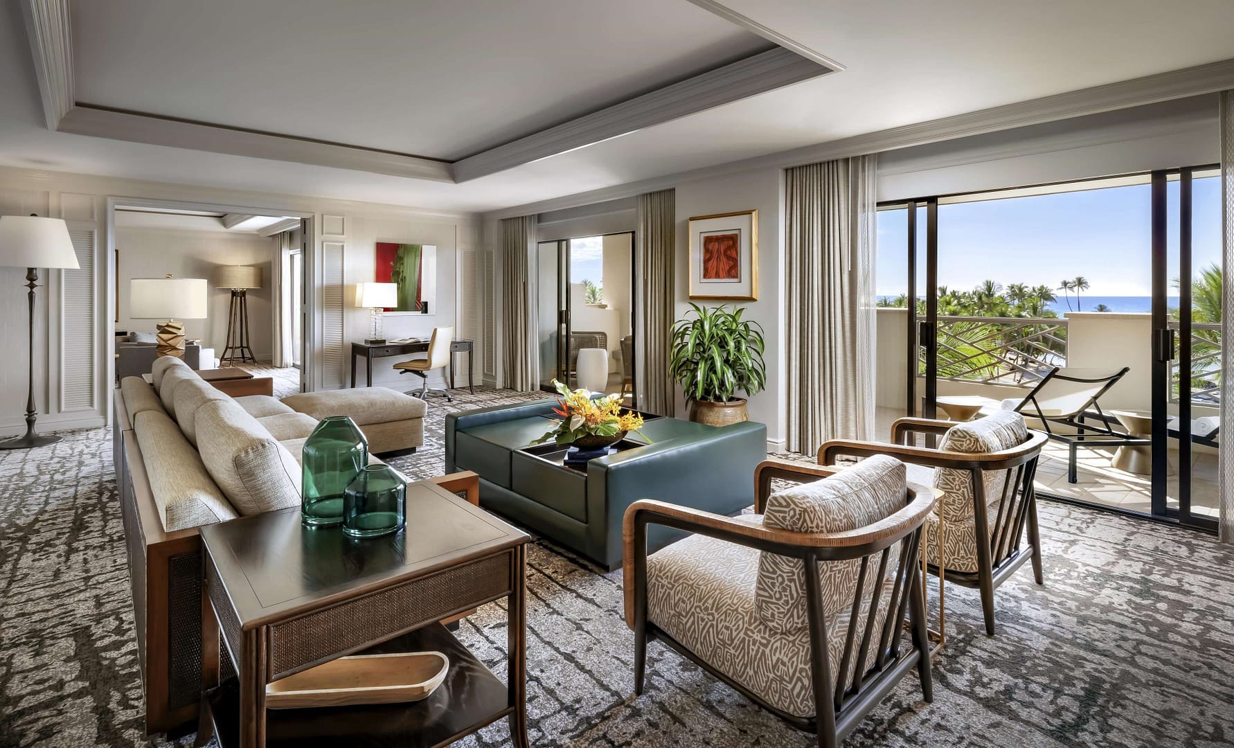 Living room view of Fairmont Orchid