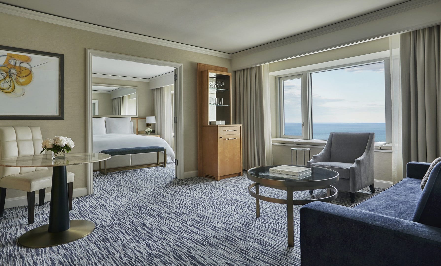 Living room view of Four Seasons Hotel Chicago