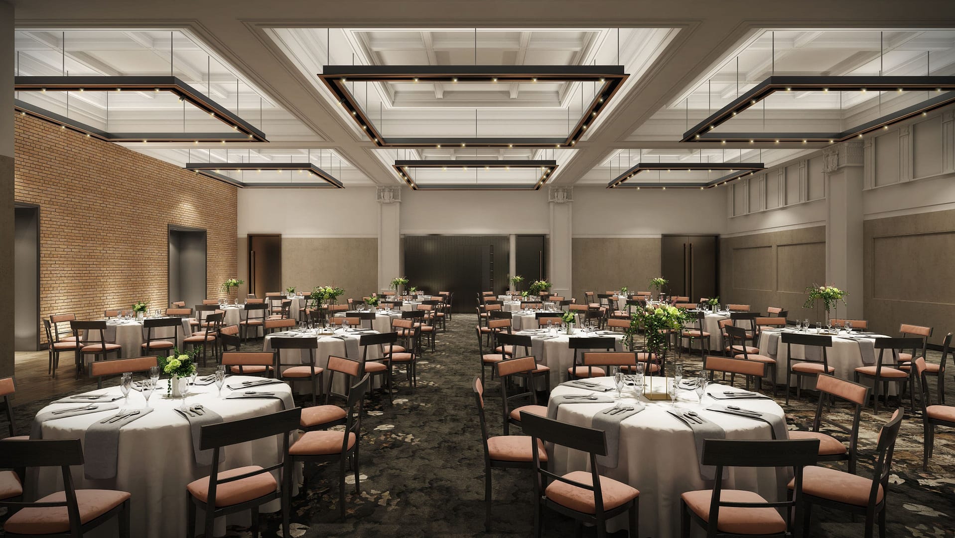 Banquet hall view of Surety Hotel