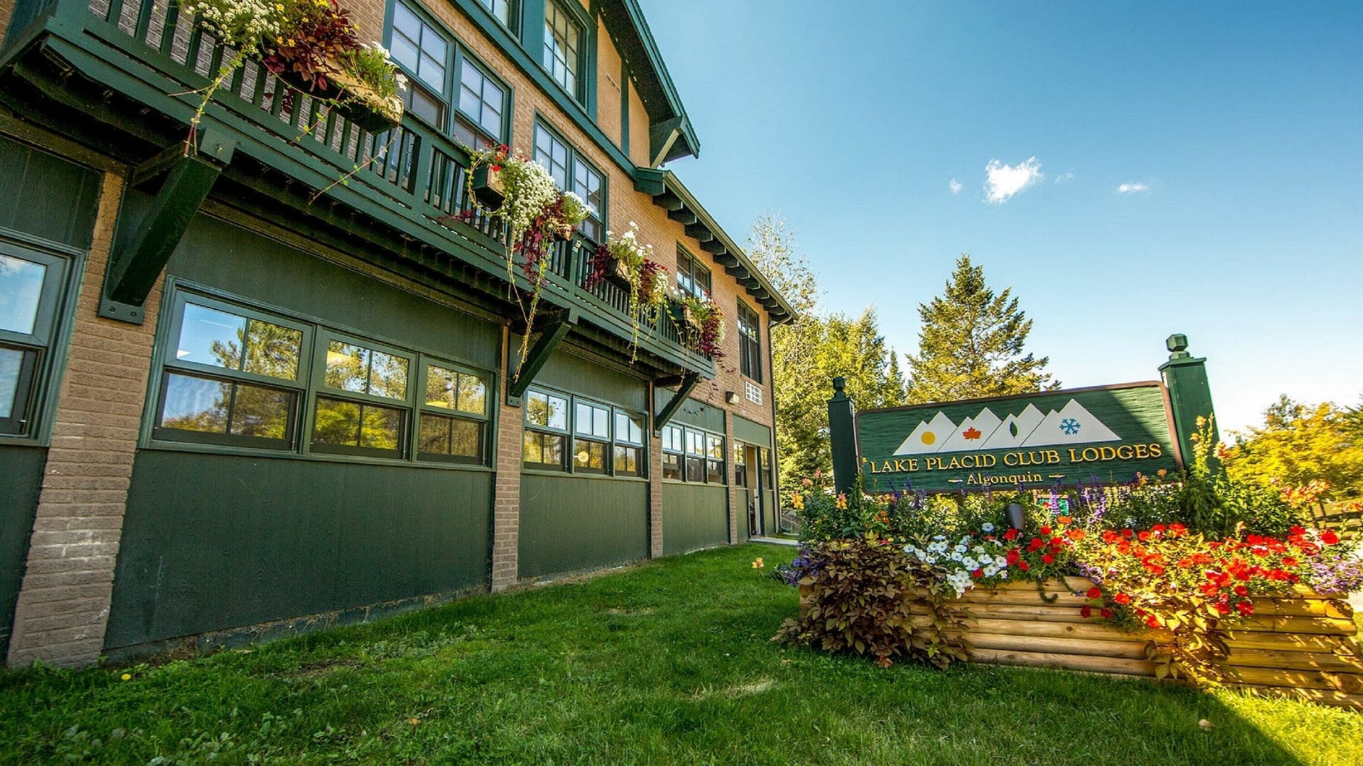 Building view of Lake Placid Club Lodges