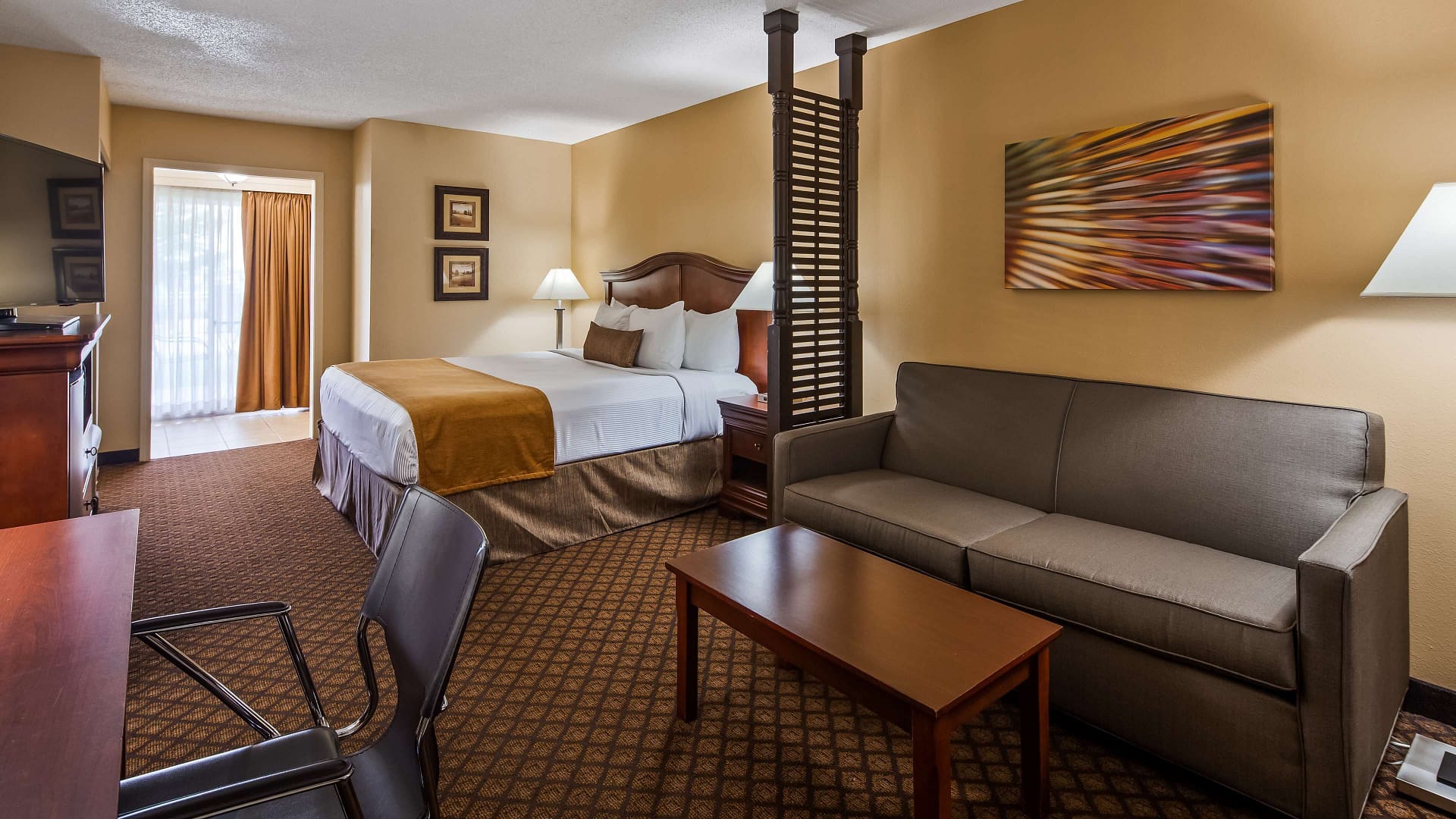 Bedroom view of Best Western Coach House